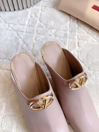 Vlogo Spool Square Toe Rose Cannelle
